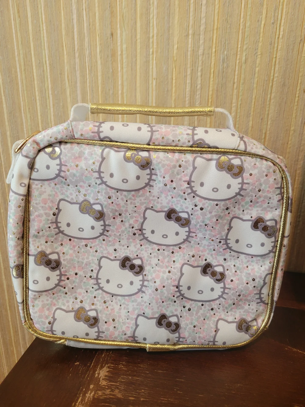 Pottery Barn/Hello Kitty Pink White Gold Girls Lunch Tote Bag